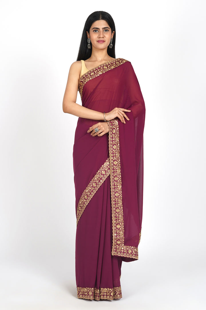 Teejh Madhavi Georgette Saree
