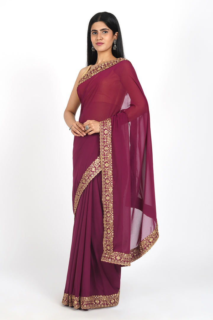 Teejh Madhavi Georgette Saree