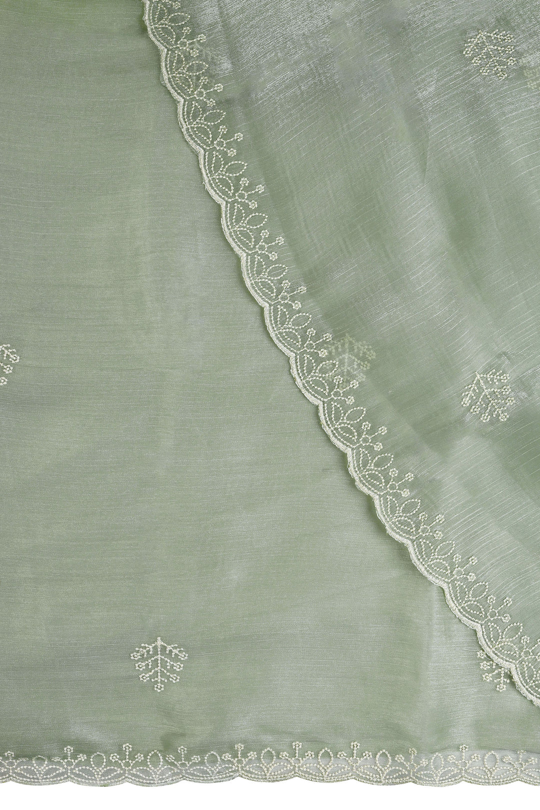 Teejh Vaishnavi Green Tissue Saree