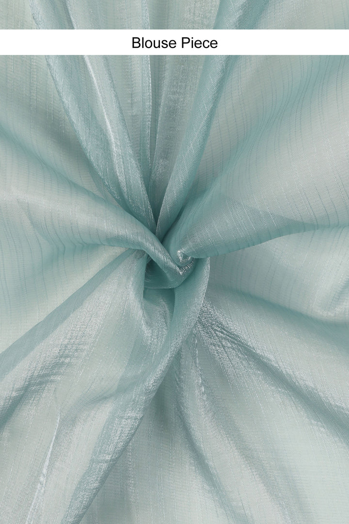 Teejh Pravallika Blue Tissue Saree