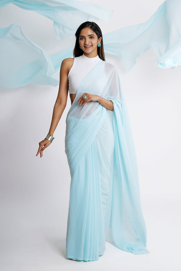 Teejh Malini  Georgette Saree