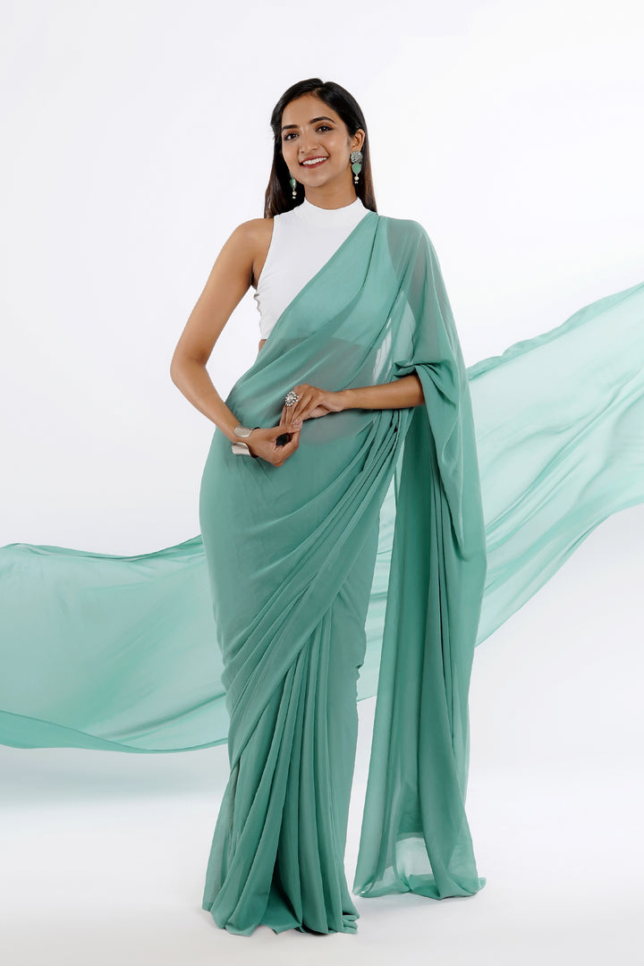 Teejh Kusumita  Georgette Saree