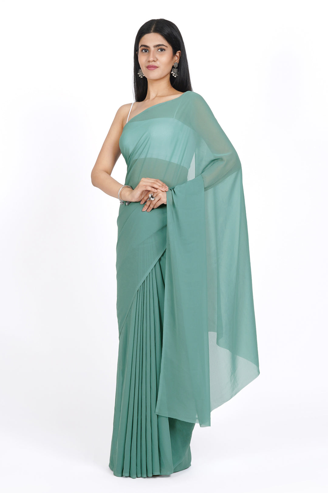 Teejh Kusumita  Georgette Saree