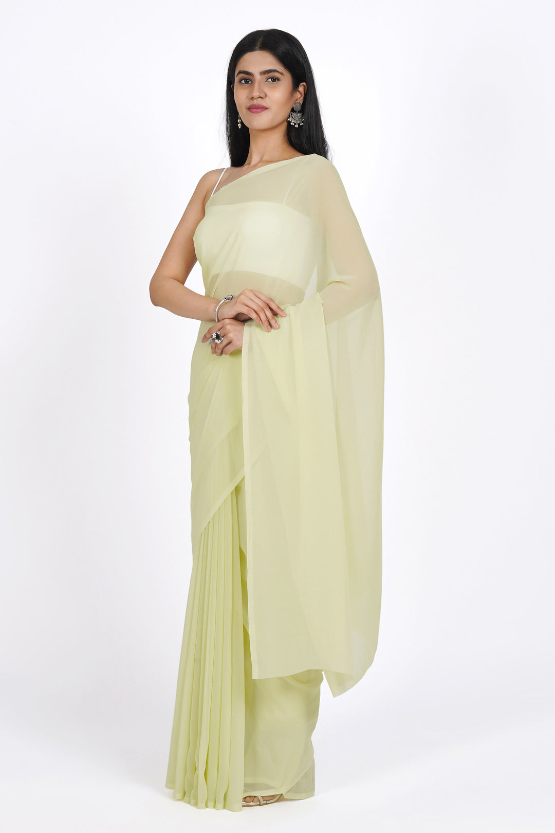 Teejh Chaitra  Georgette Saree