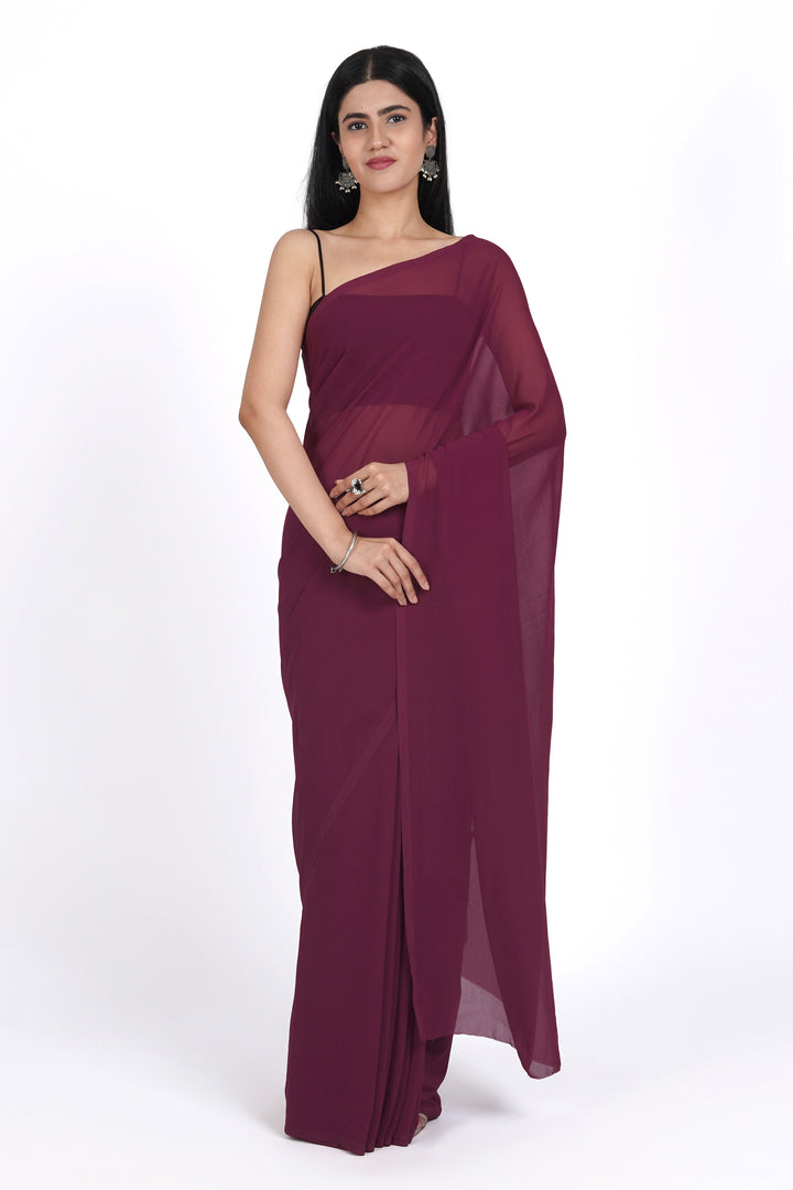 Teejh Pranavi  Georgette Saree