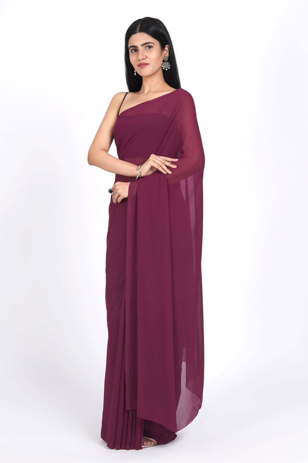 Teejh Pranavi  Georgette Saree