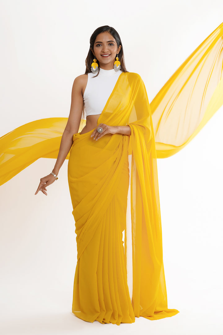 Teejh Punam  Georgette Saree