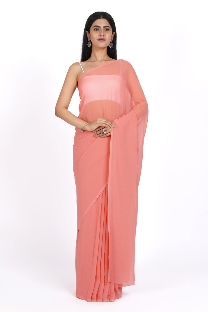 Teejh Ridhushni  Georgette Saree