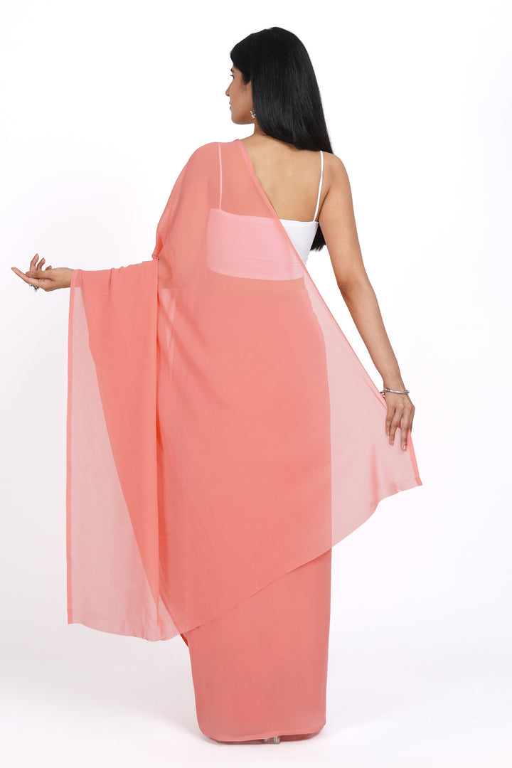 Teejh Ridhushni  Georgette Saree