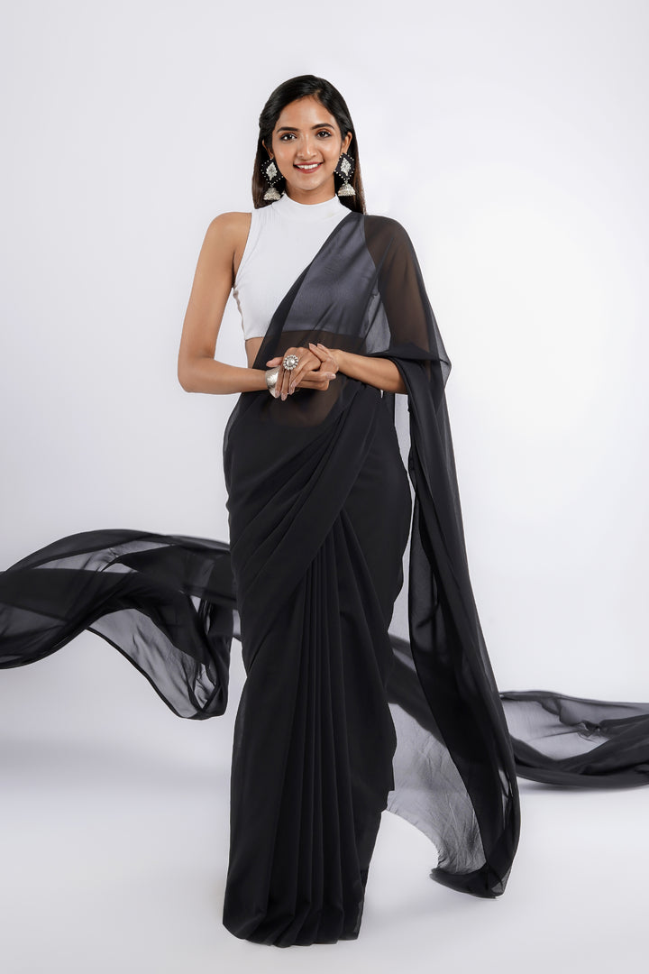 Teejh Savani  Georgette Saree