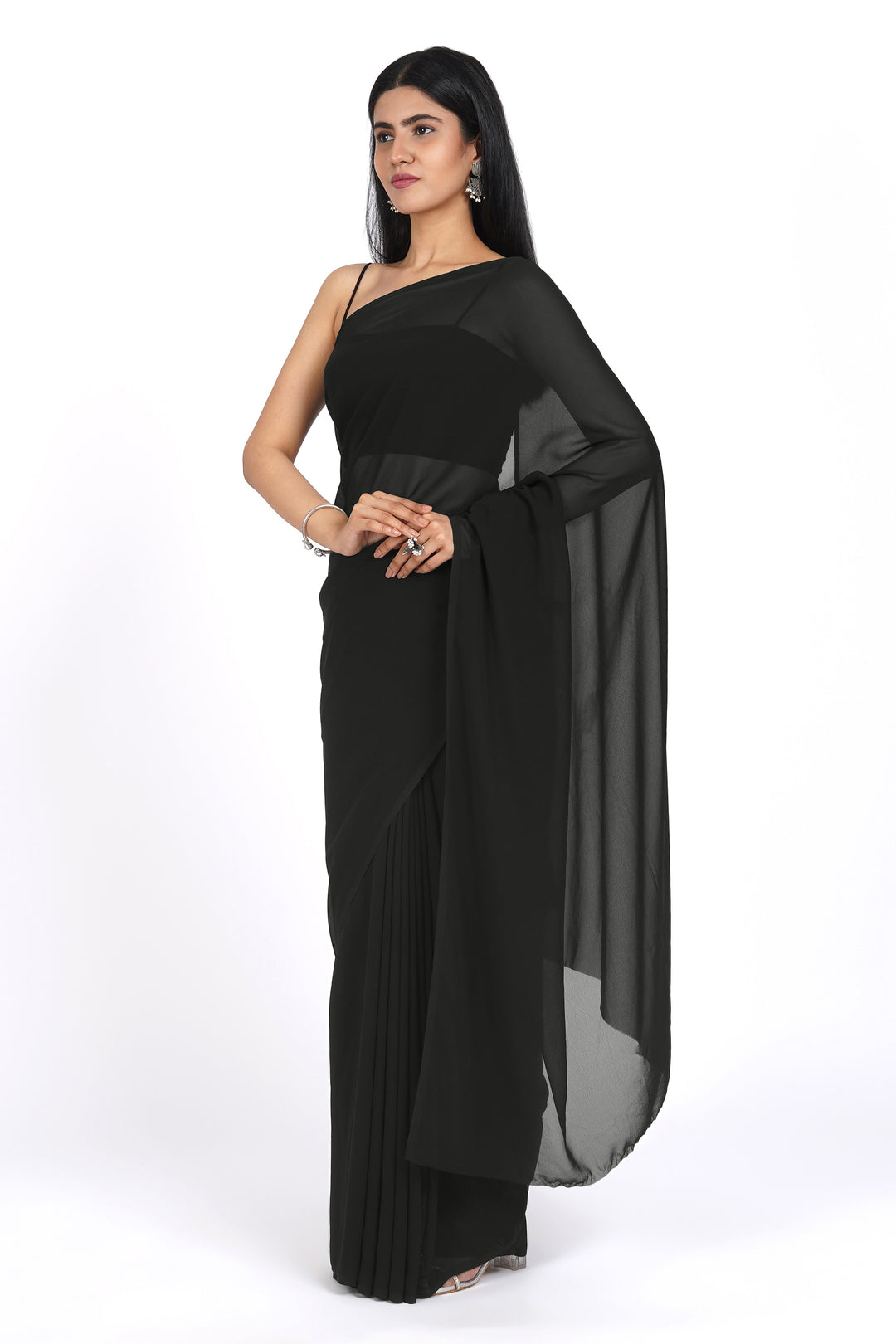 Teejh Savani  Georgette Saree