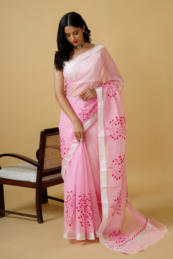 Teejh Ishita Kota Embroidered Saree