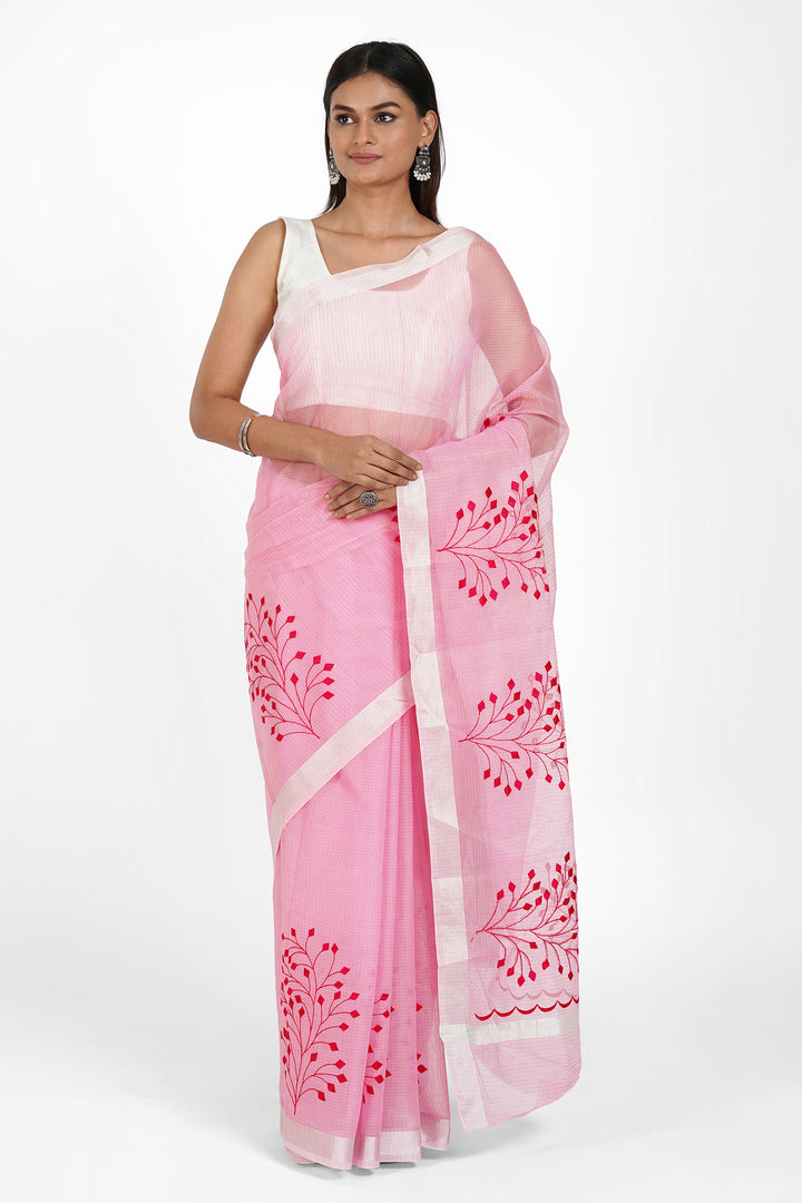 Teejh Ishita Kota Embroidered Saree