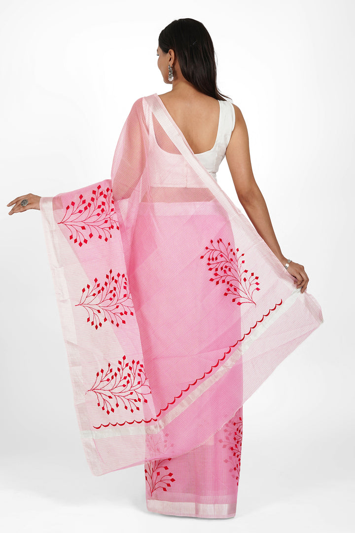 Teejh Ishita Kota Embroidered Saree