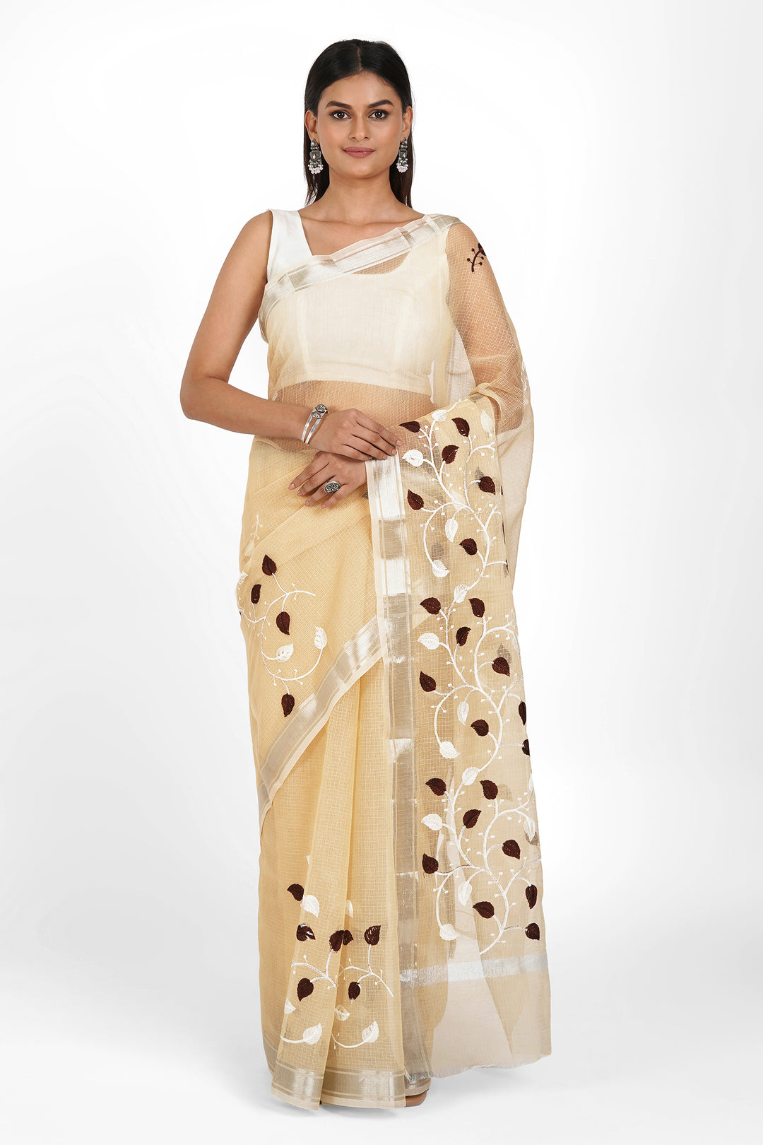 Teejh Kavya Kota Embroidered Saree