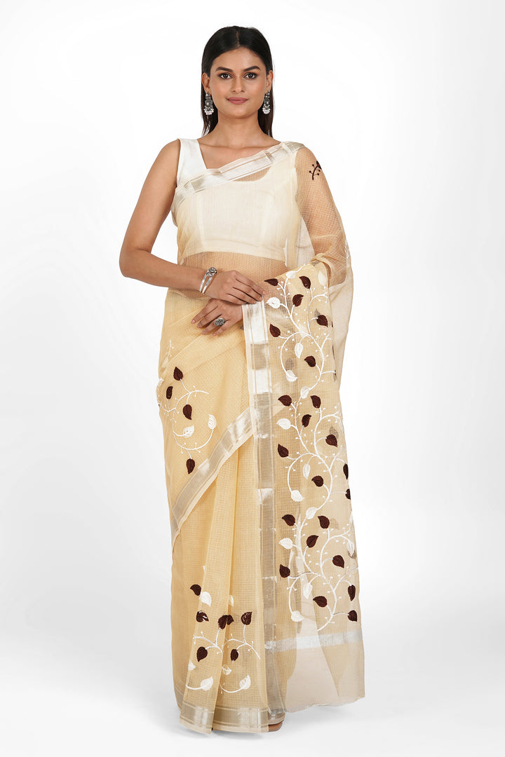 Teejh Kavya Kota Embroidered Saree