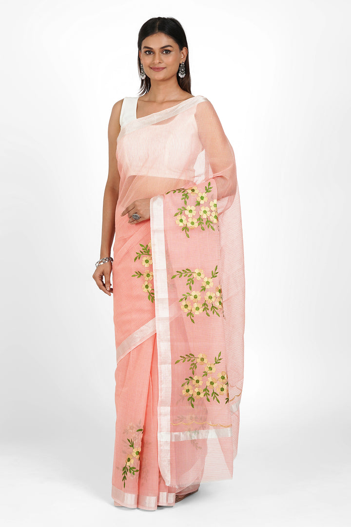 Teejh Rhea Kota Embroidered Saree