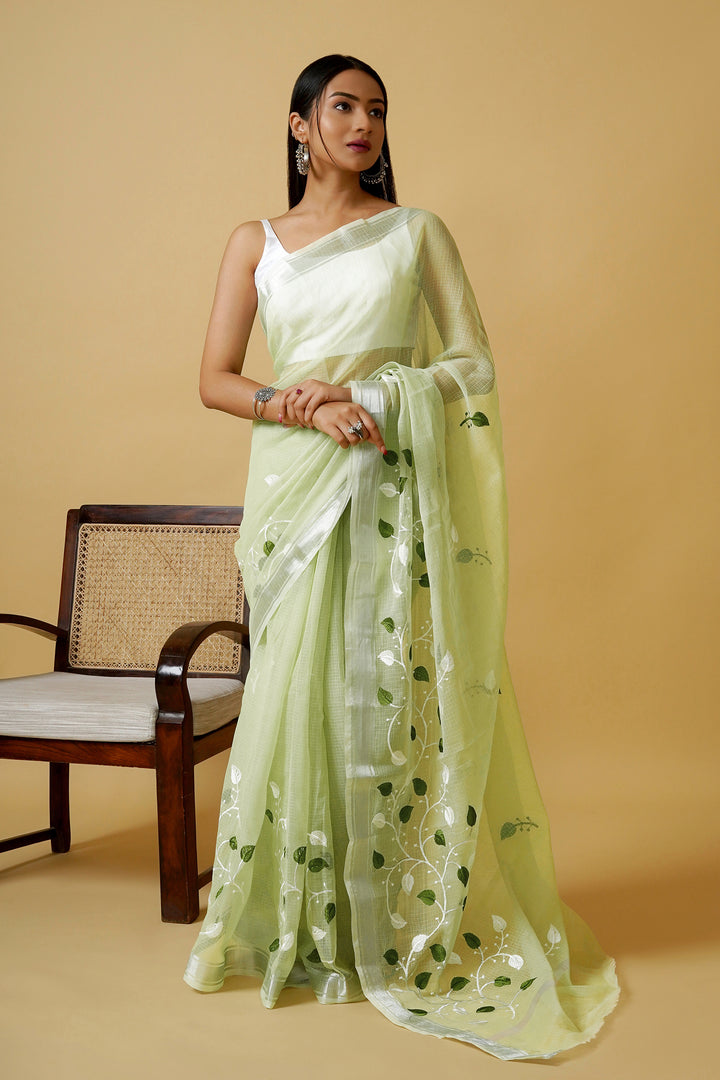Teejh Vedea Kota Embroidered Saree