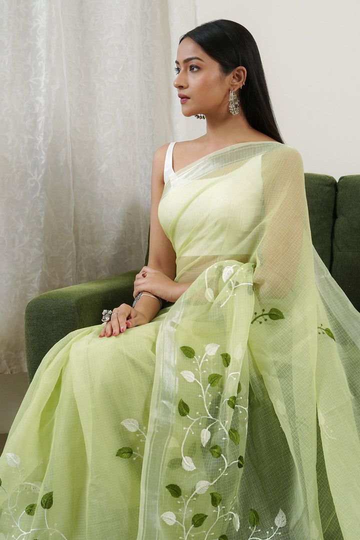 Teejh Vedea Kota Embroidered Saree