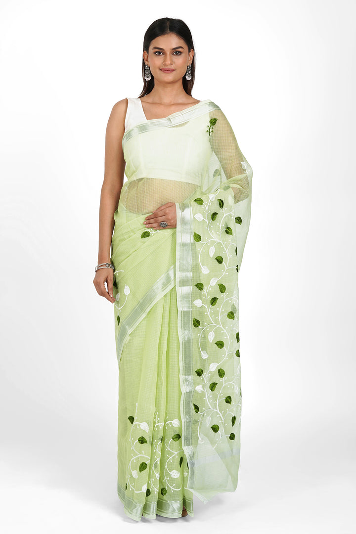 Teejh Vedea Kota Embroidered Saree
