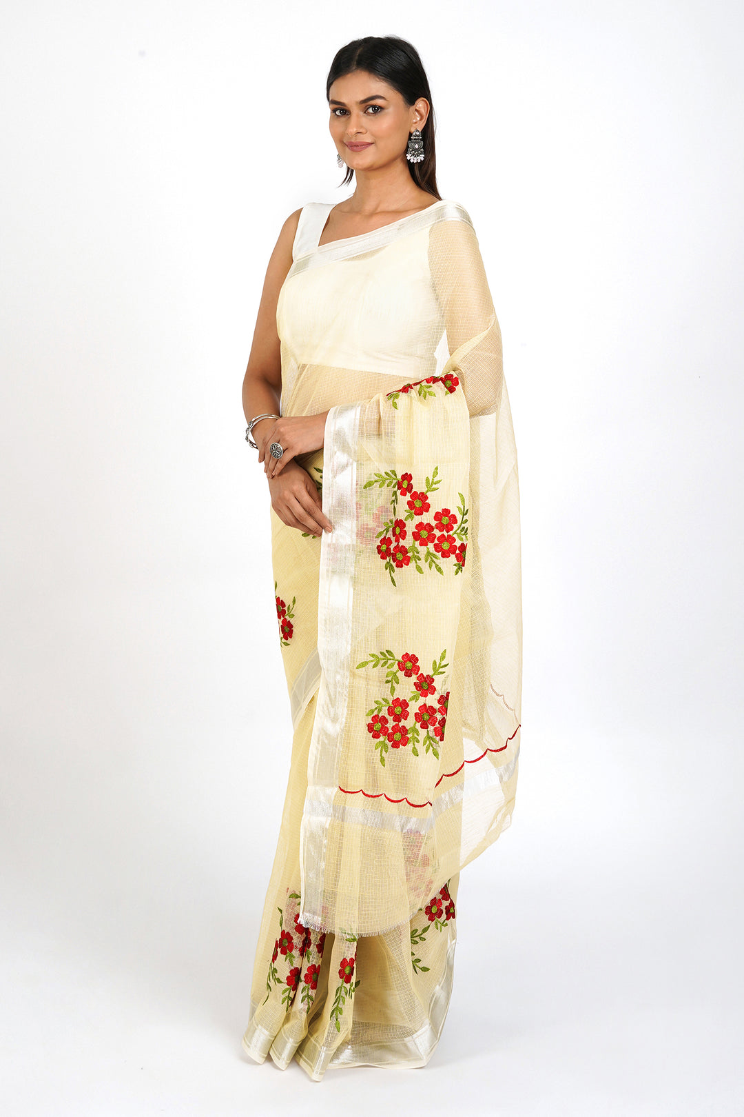 Teejh Riya Kota Embroidered Saree
