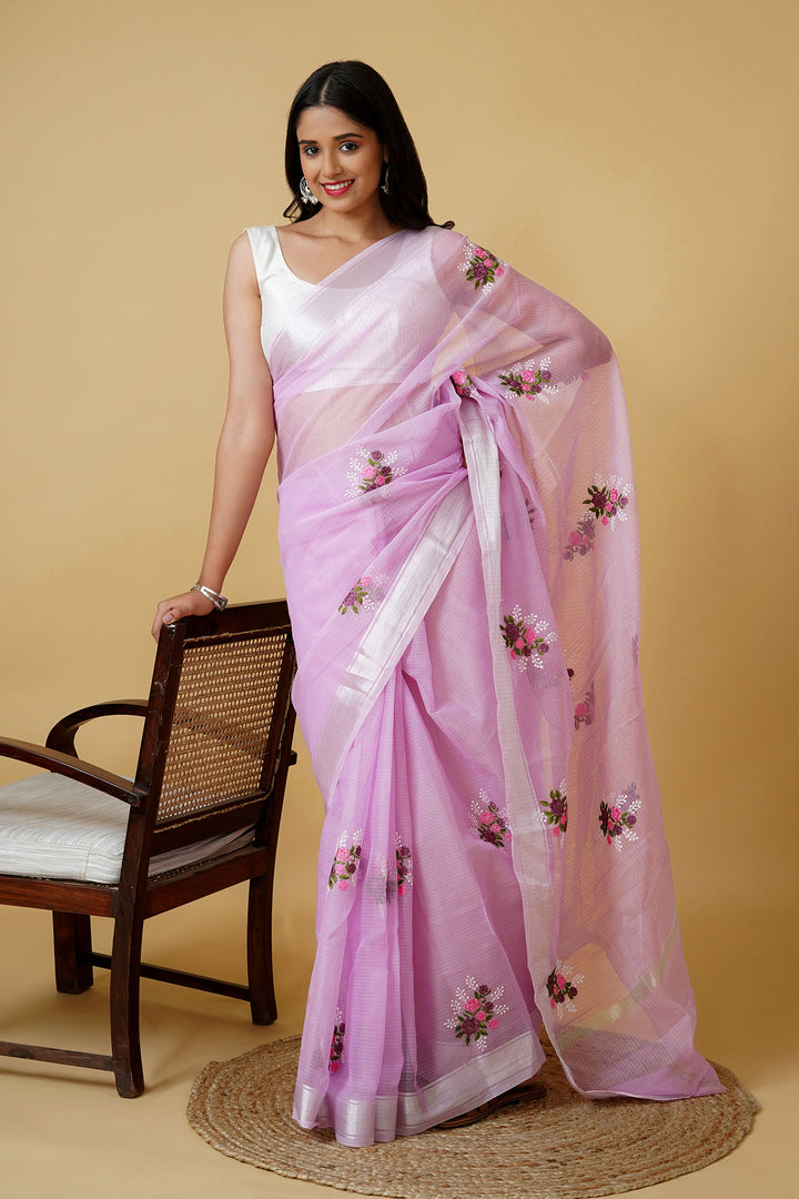 Teejh Ishika Kota Embroidered Saree