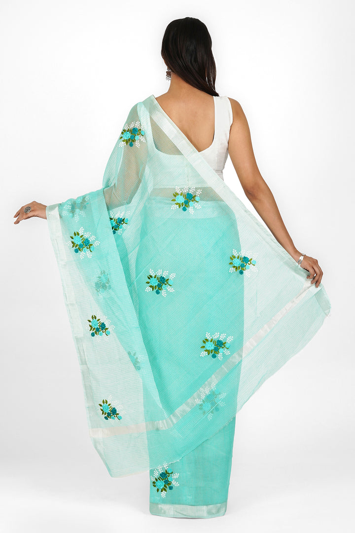 Teejh Preksha Kota Embroidered Saree