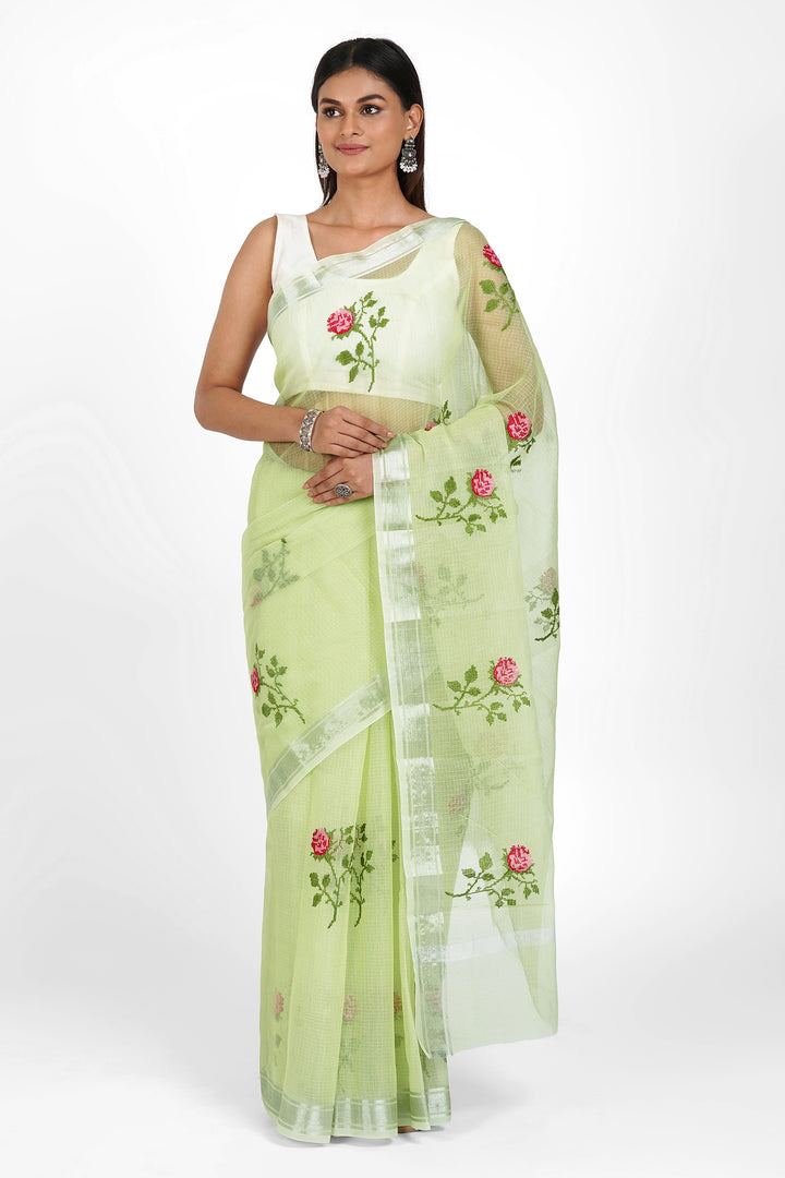 Teejh Jiya Kota Embroidered Saree