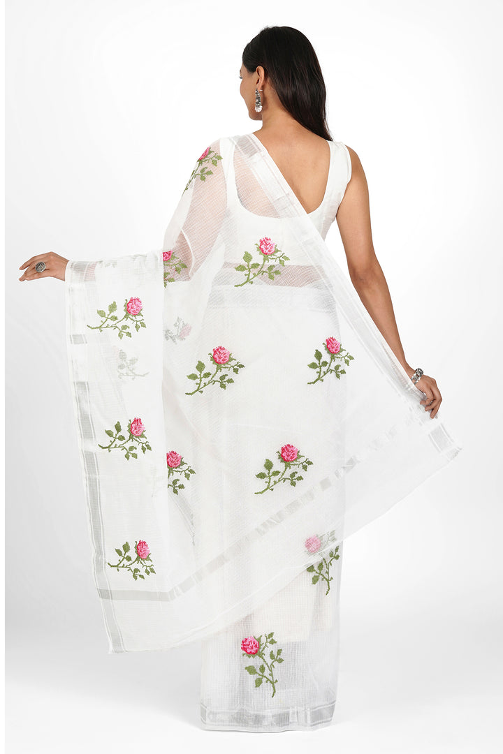 Teejh Riddhi Kota Embroidered Saree