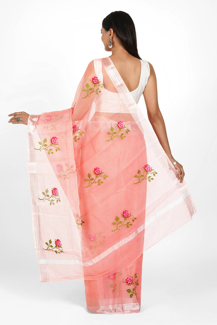 Teejh Pia Kota Embroidered Saree