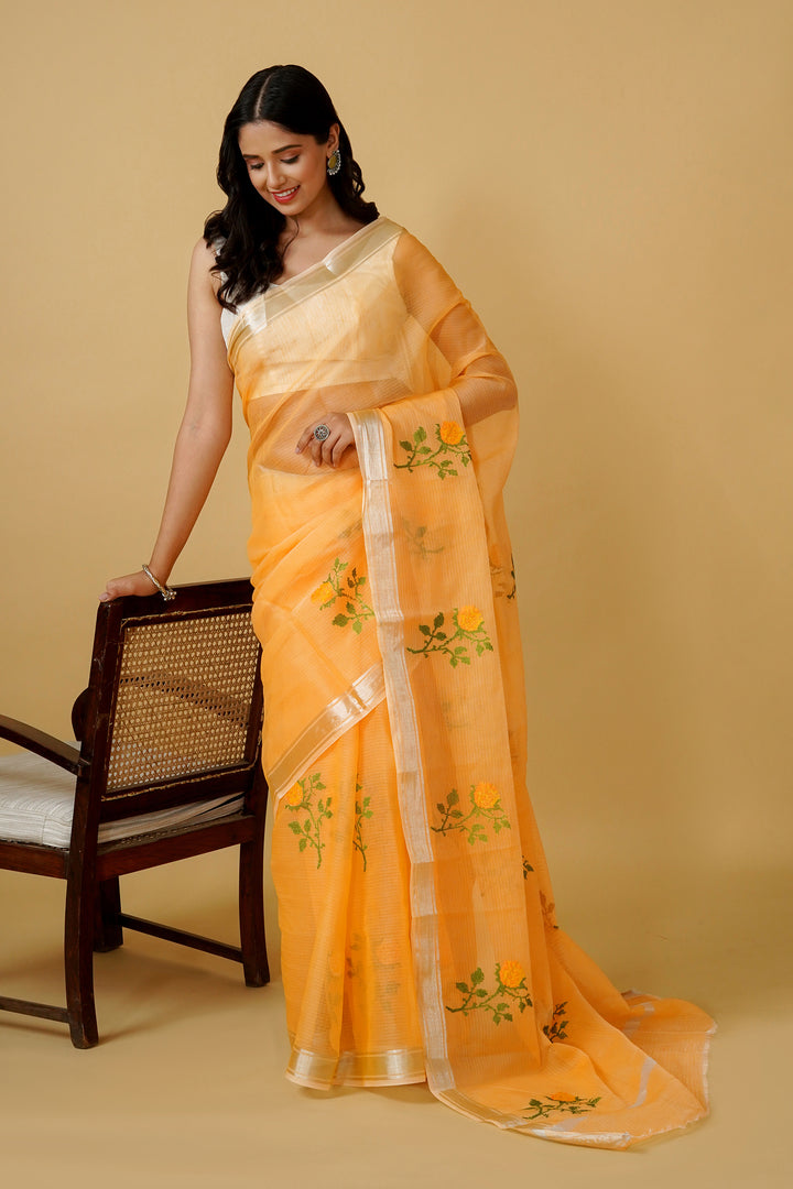 Teejh Sriya Kota Embroidered Saree