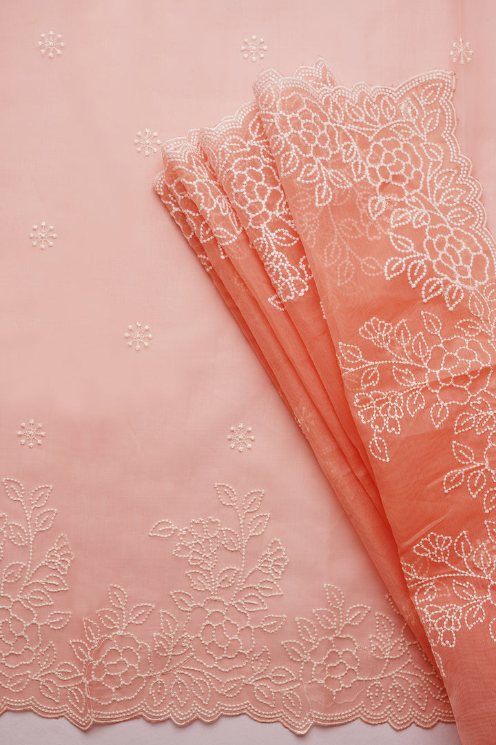 Teejh Tasneem Embroidered Organza Saree