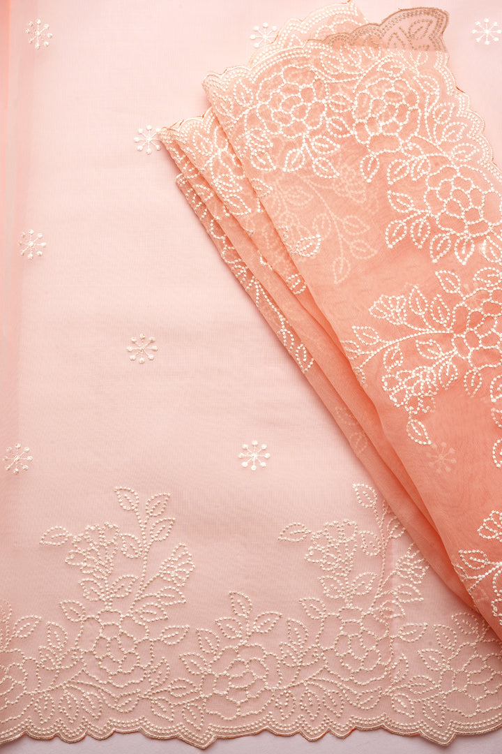 Teejh Oshma Embroidered Organza Saree