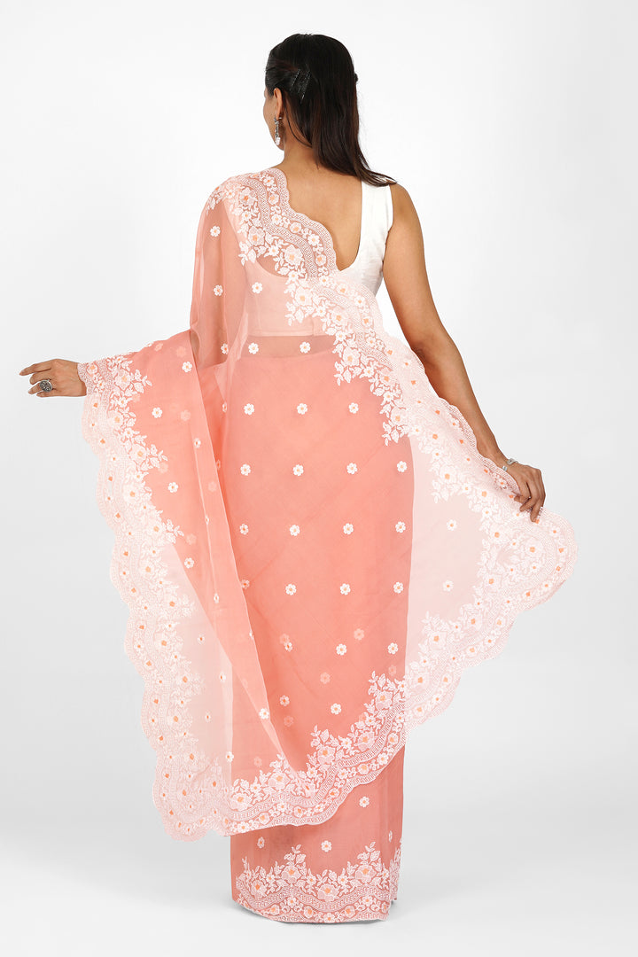 Teejh Ridhushni Embroidered Organza Saree