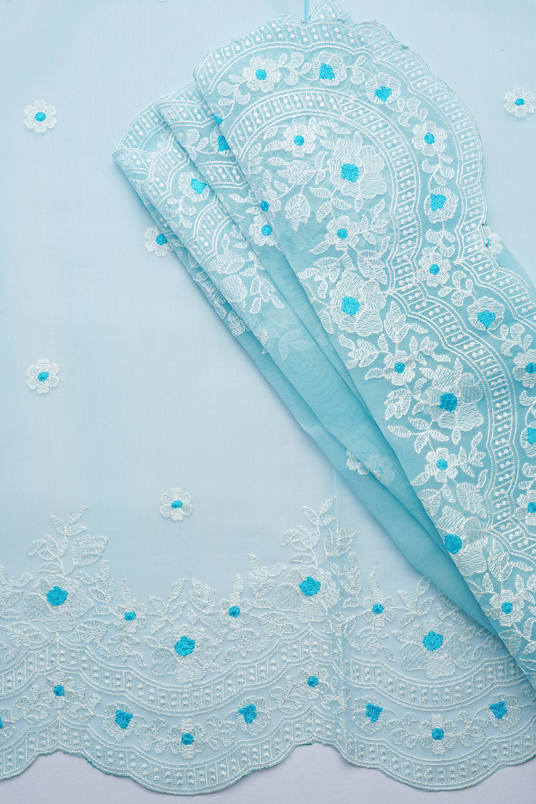 Teejh Savani Embroidered Organza Saree