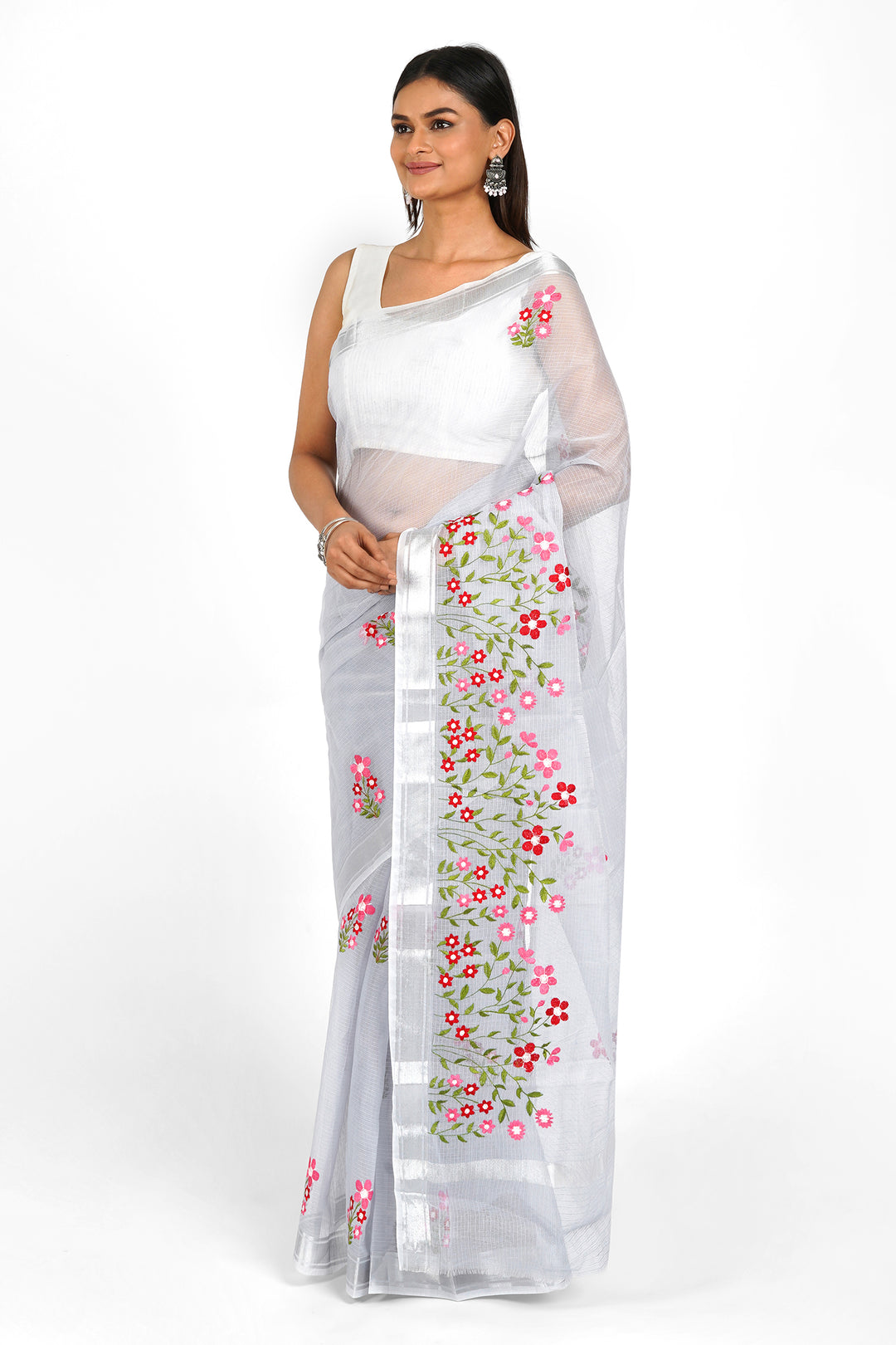 Teejh Leher Kota Embroidered Saree