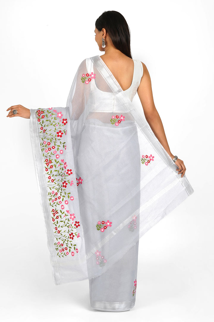 Teejh Leher Kota Embroidered Saree