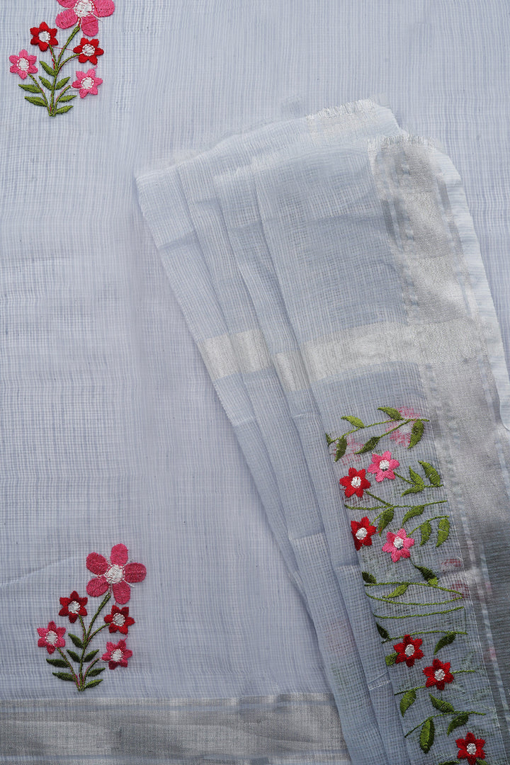 Teejh Leher Kota Embroidered Saree