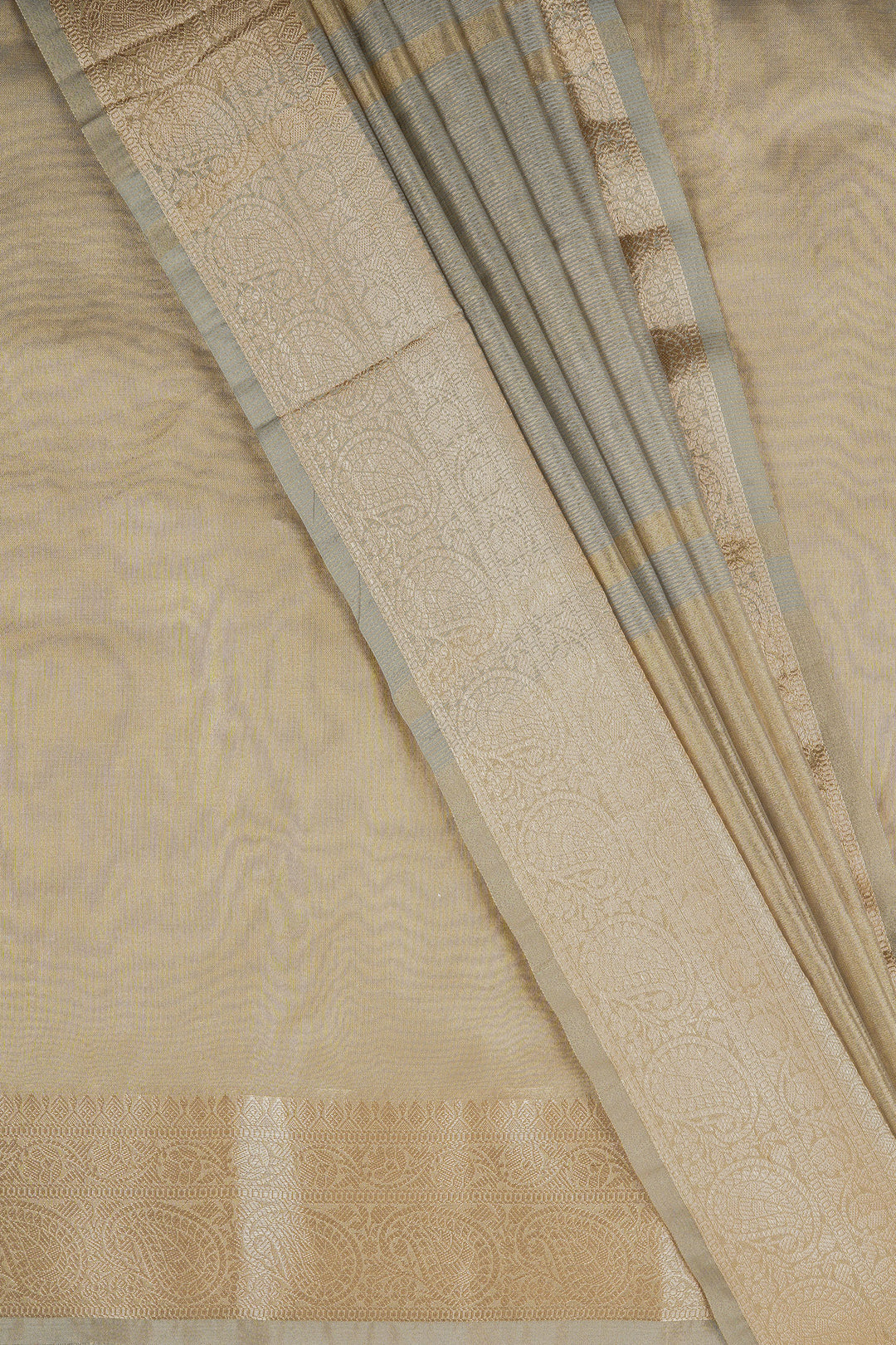 Geetanjali Silver Banarasi Tissue Saree