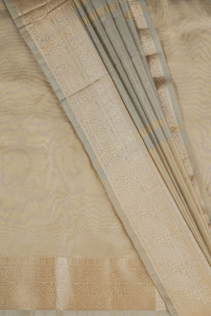 Geetanjali Silver Banarasi Tissue Saree