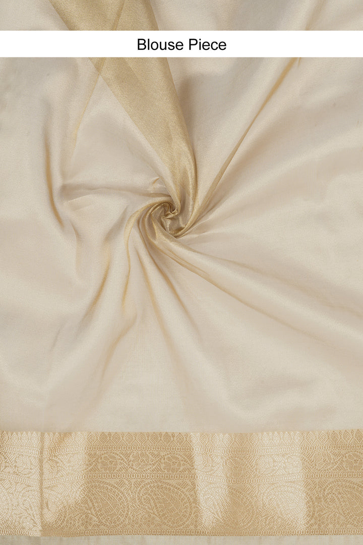 Geetanjali Silver Banarasi Tissue Saree
