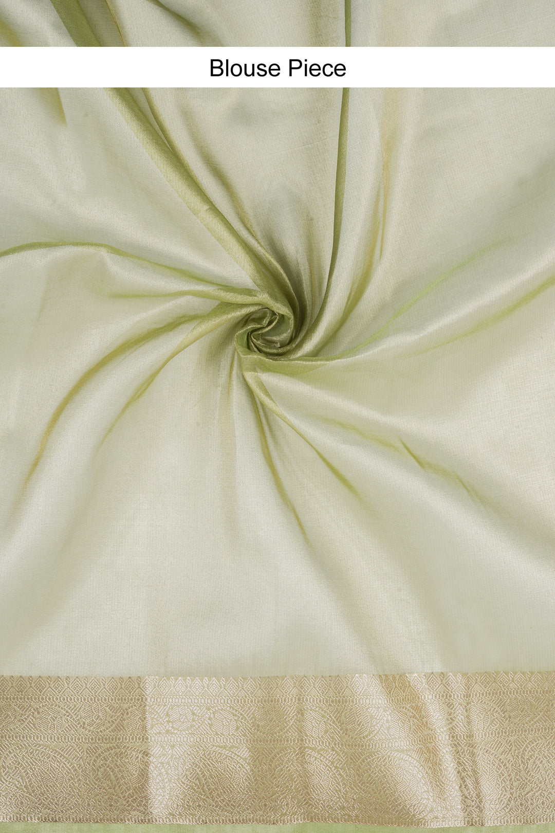 Tulsi Green Banarasi Tissue Saree