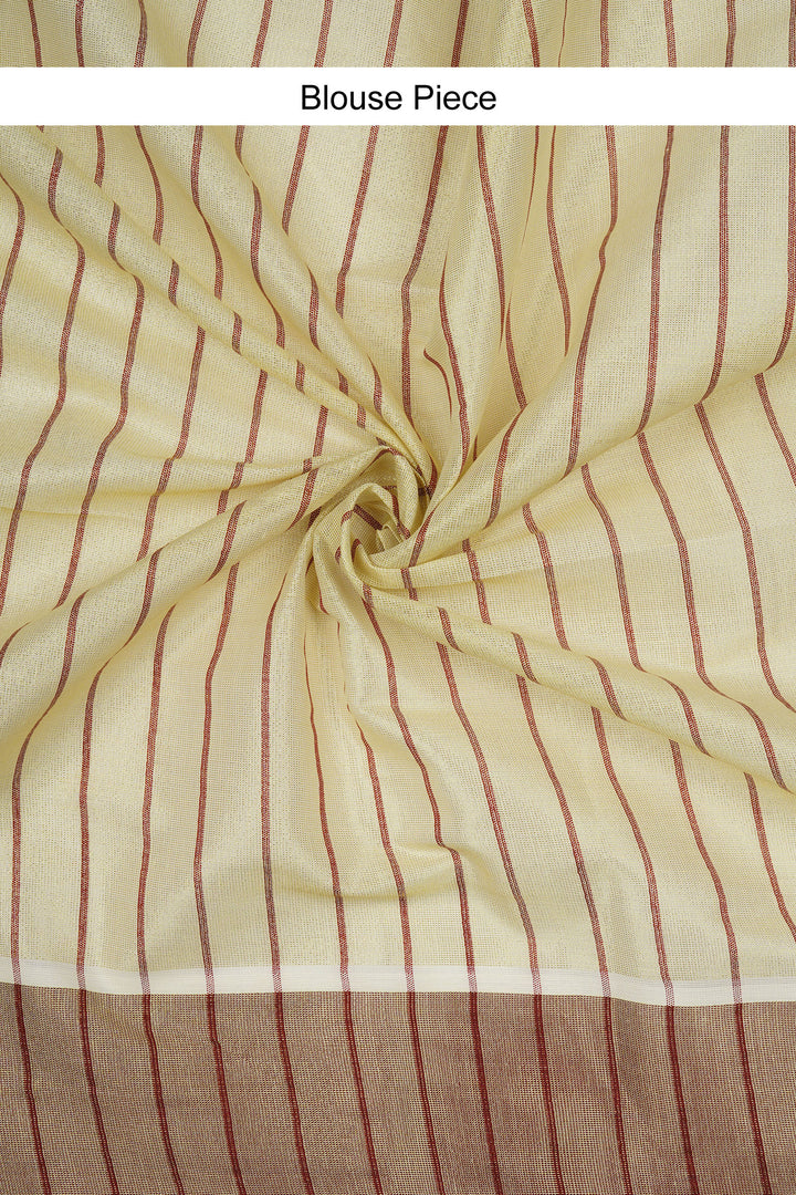 Teejh Bharathpuzha Kerala Tissue Maroon Saree