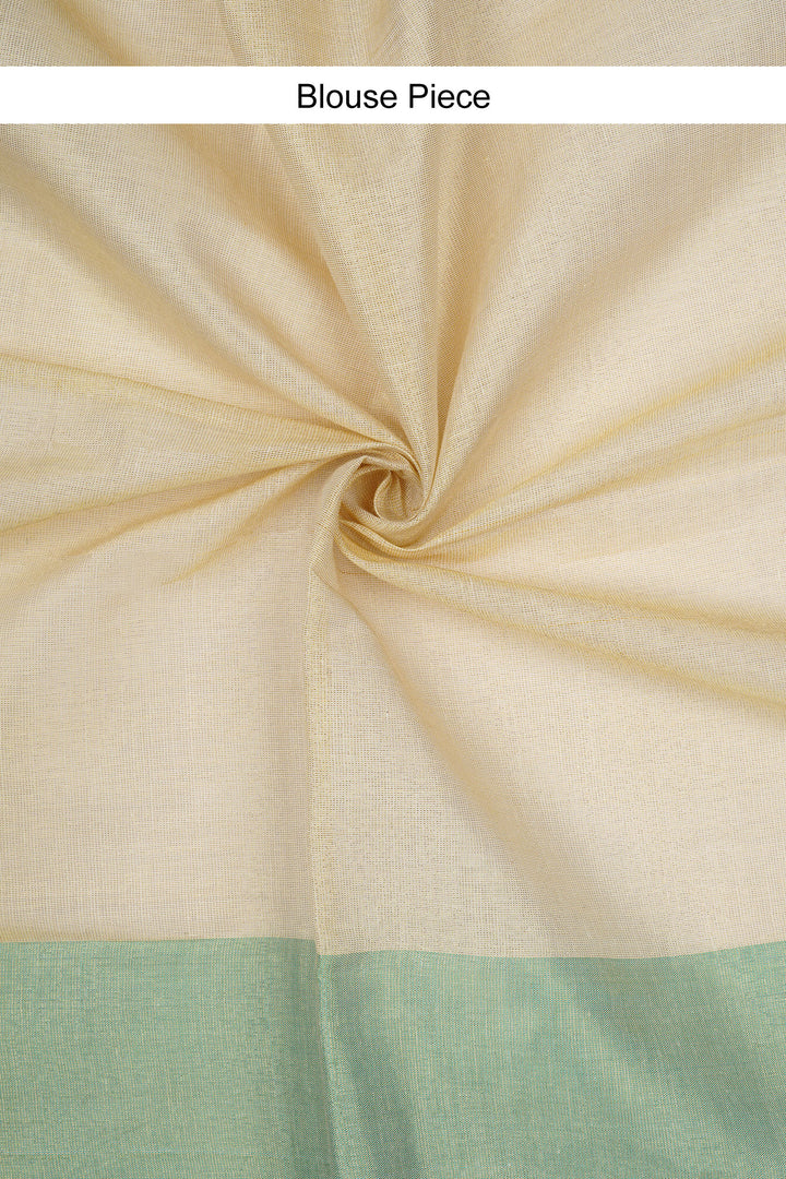 Teejh Muvatupuzha Kerala Tissue Turquoise Saree