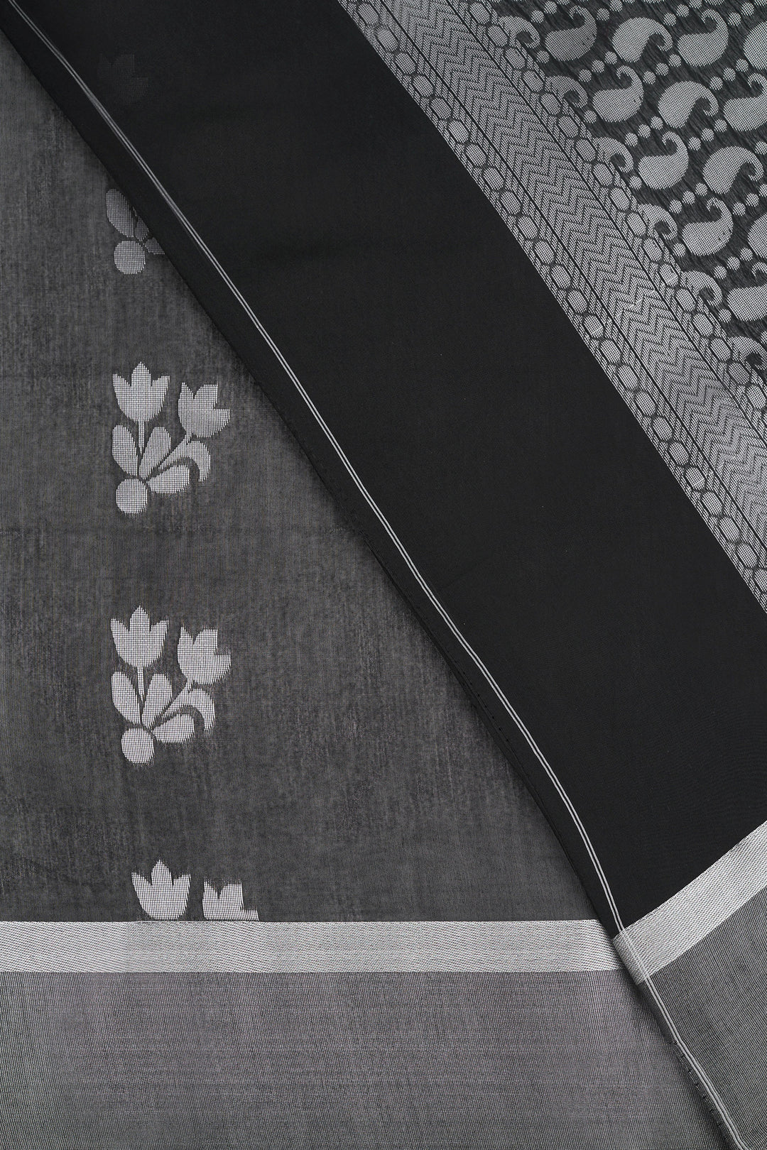 Teejh Fateh  Silk Cotton Black saree