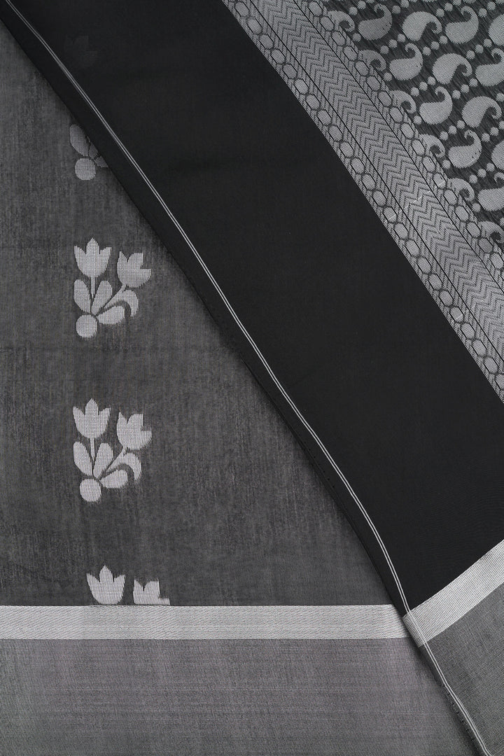 Teejh Fateh  Silk Cotton Black saree