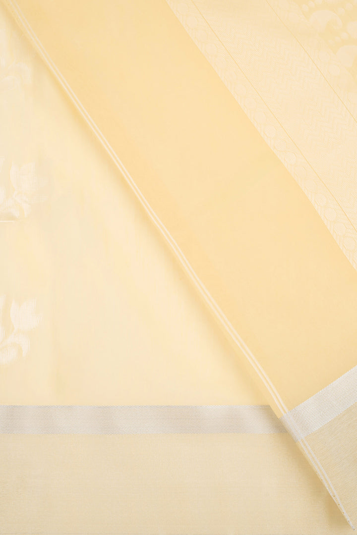 Teejh Kolleru Silk Cotton Beige saree