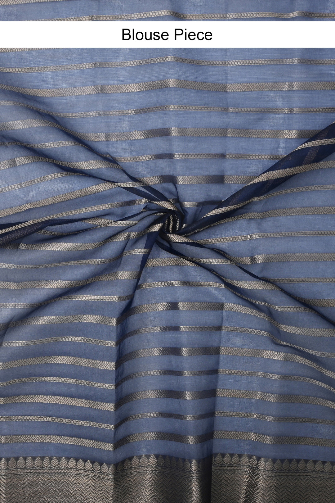 Teejh Nushki Navy Blue Organza Lining Saree