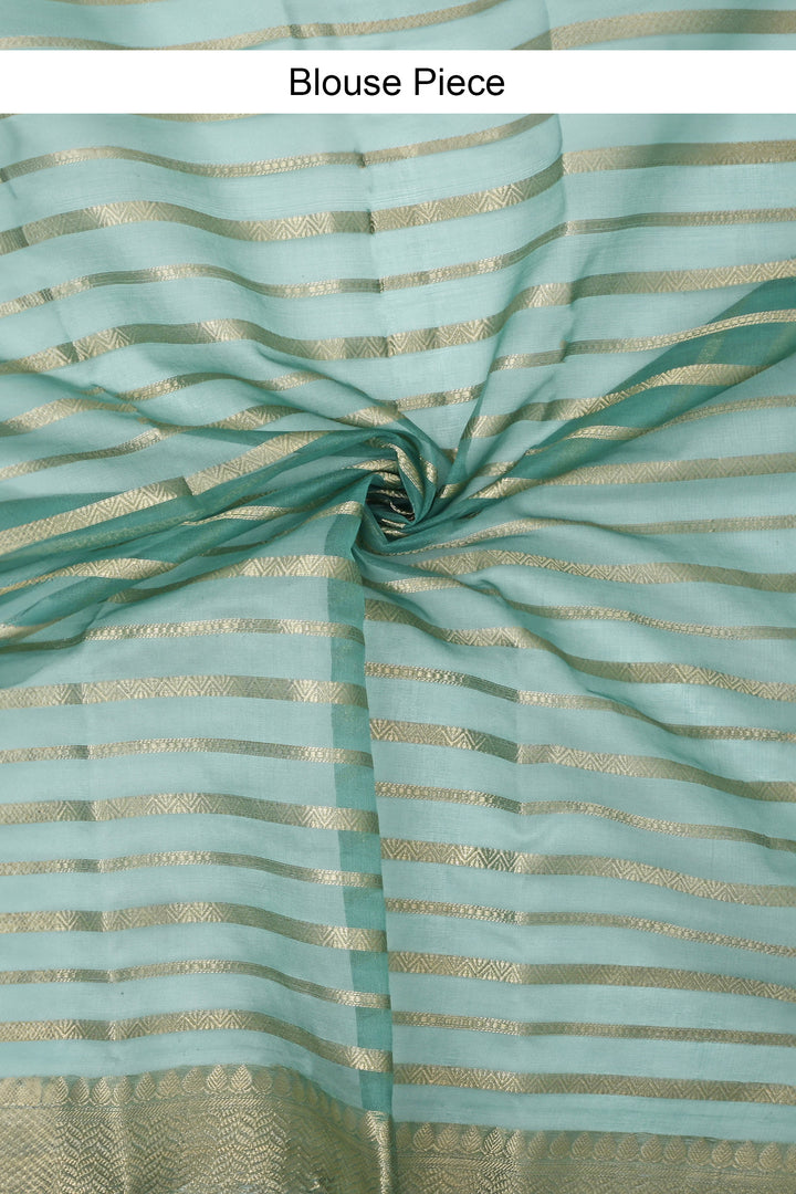 Teejh Mahee Turquoise Organza Lining Saree