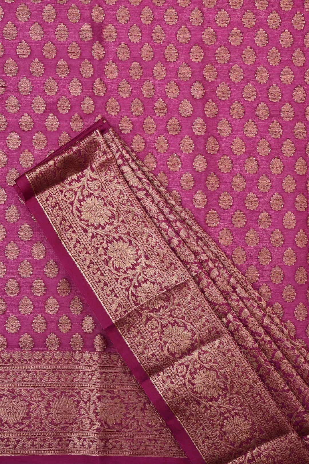 Teejh Neema Violet Chiffon Silk Saree